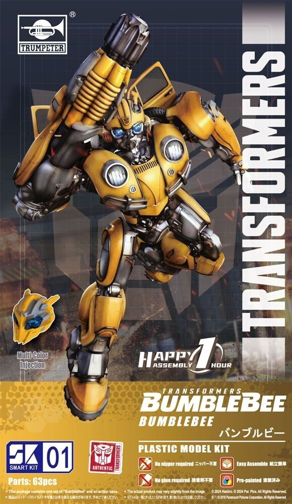 Trumpeter Transformers Bumblebee Smart Model Kit SK01 pre painted.#3100