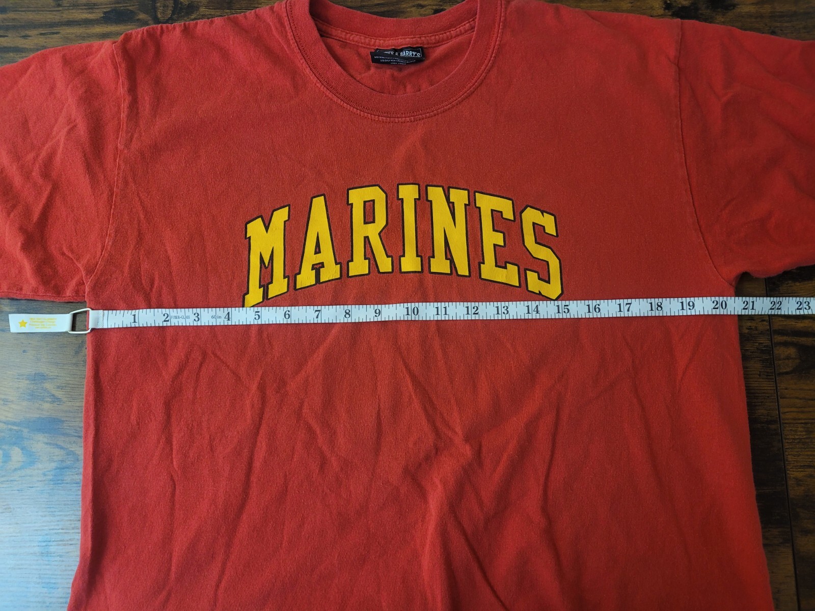 Set of 2 Marines T-shirts Hardcore Marine 1991 design RED Steve & Barry's L/XL