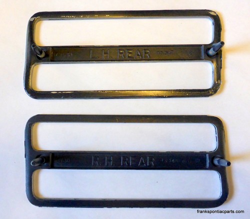 1970-81 Pontiac Firebird Trans Am NOS Pair Side Marker Light Bezels Silver - 第 2/3 張圖片