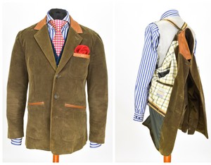 casaco de veludo masculino