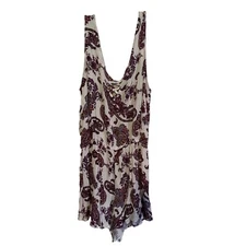 Kendall & Kylie white purple paisley romper size S