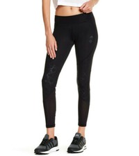 Women Adidas Leggings Black Cut and Sewn Printed Tight Leggings NEW