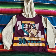 Vintage Youth Size Taz Looney Tunes Hoodie Size L 8