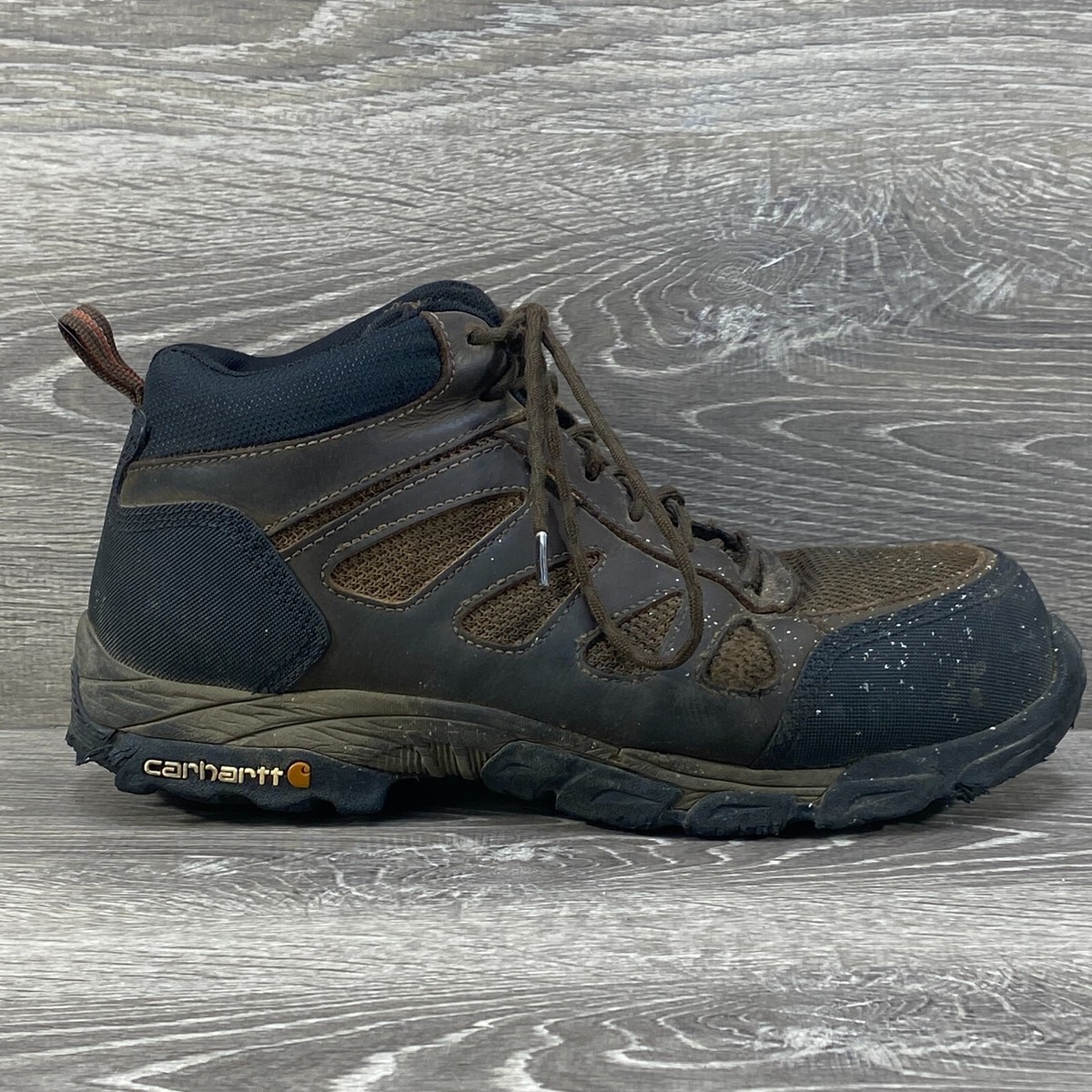 Carhartt Brown Leather Mens Size 11 Waterproof Composite  display picture 2