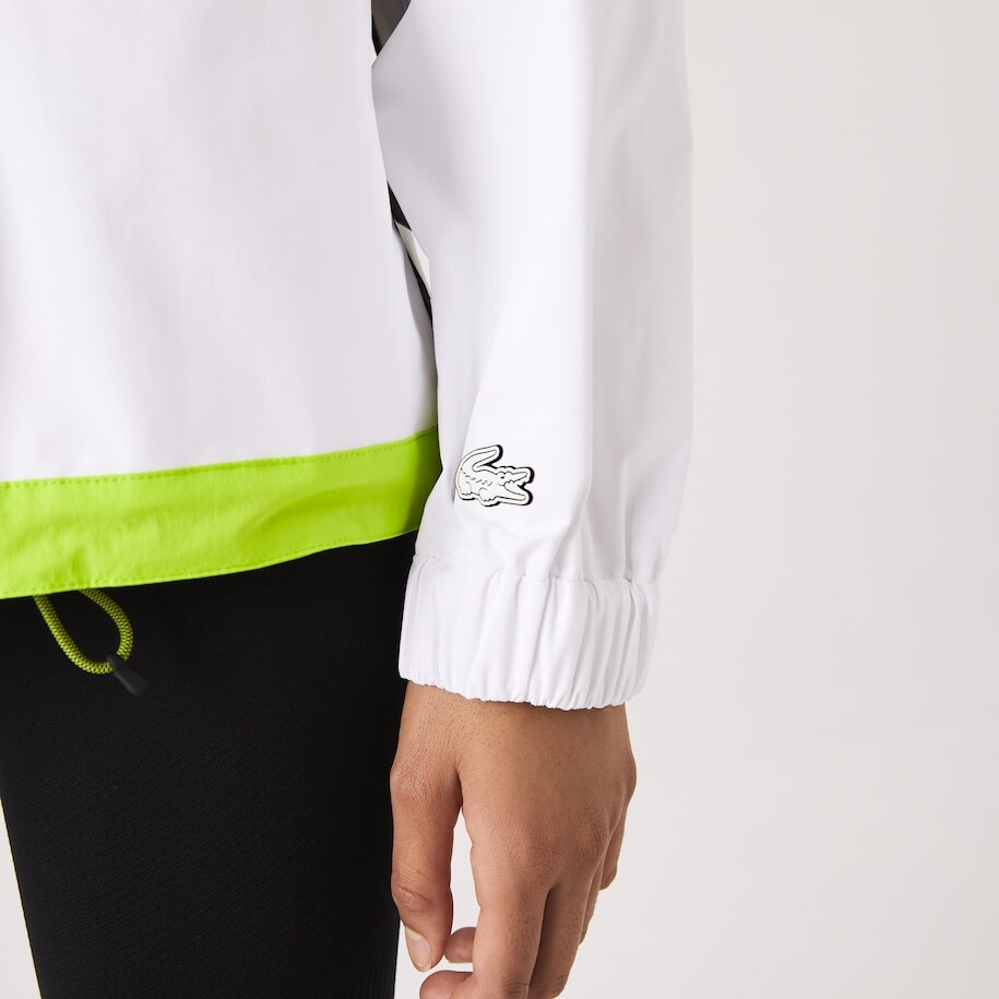 Lacoste Women's Nylon Windbreaker Women - White - Lacoste