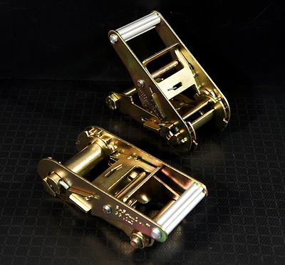 2 Ratchet Handles for Tow Dolly Car Hauler Flat Bed 2'' Ratchet Strap Tie Down