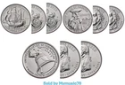 2026 P & D Quarter Sets - Mayflower, Rev. War, Declaration of Independence