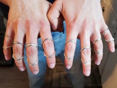 Top Finger Arthritis splint Ring, Both joint Adjustable Handmade Ring All Size
