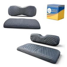 Golf Cart Front and Rear Diamond Seat Covers Kit Fits Yamaha Drive 2007
