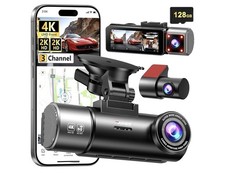 Cámara Dash Cam Triple Canal 4K+2K+2K con GP...