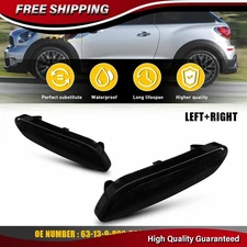 Smoke Lens Side Repeater Light Reflector For 2011-2016 MINI Cooper R61 Paceman