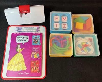 Osmo LEARNING Bundle iPad Costume Party Squiggle Numbers Words Tangram Lot