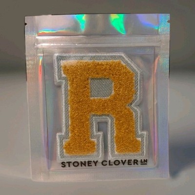 Stoney Clover Lane Citrine Varsity Letter ''R''  Patch