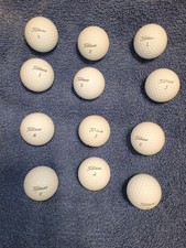 12 Titleist Pro V1 Enhanced Alignment Used Golf Balls