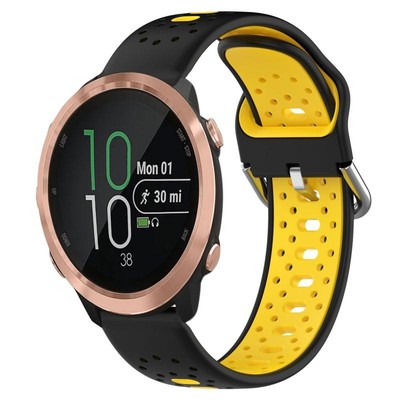Per Garmin Forerunner 158 Cinturino in silicone pieghevole da 20 mm con chiusura