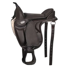 80HS Horse English Treeless Saddle Hilason Endurance Trail Pleasure Leather