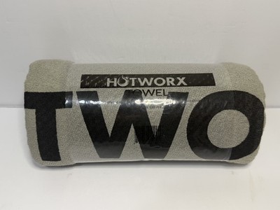 HOTWORX Workout Towel Gray Fitness Gym Yoga Exercise Towel New Sealed