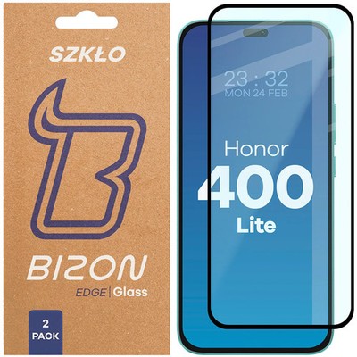 2x Schutzglas für Honor 400 Lite Bizon Displayschutzglas Hartglas Handyglas Glas