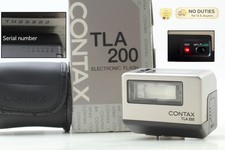 S/N XX22222 MINT in Box Contax TLA200 Silver Shoe Mount Flash For G1 G2 JAPAN