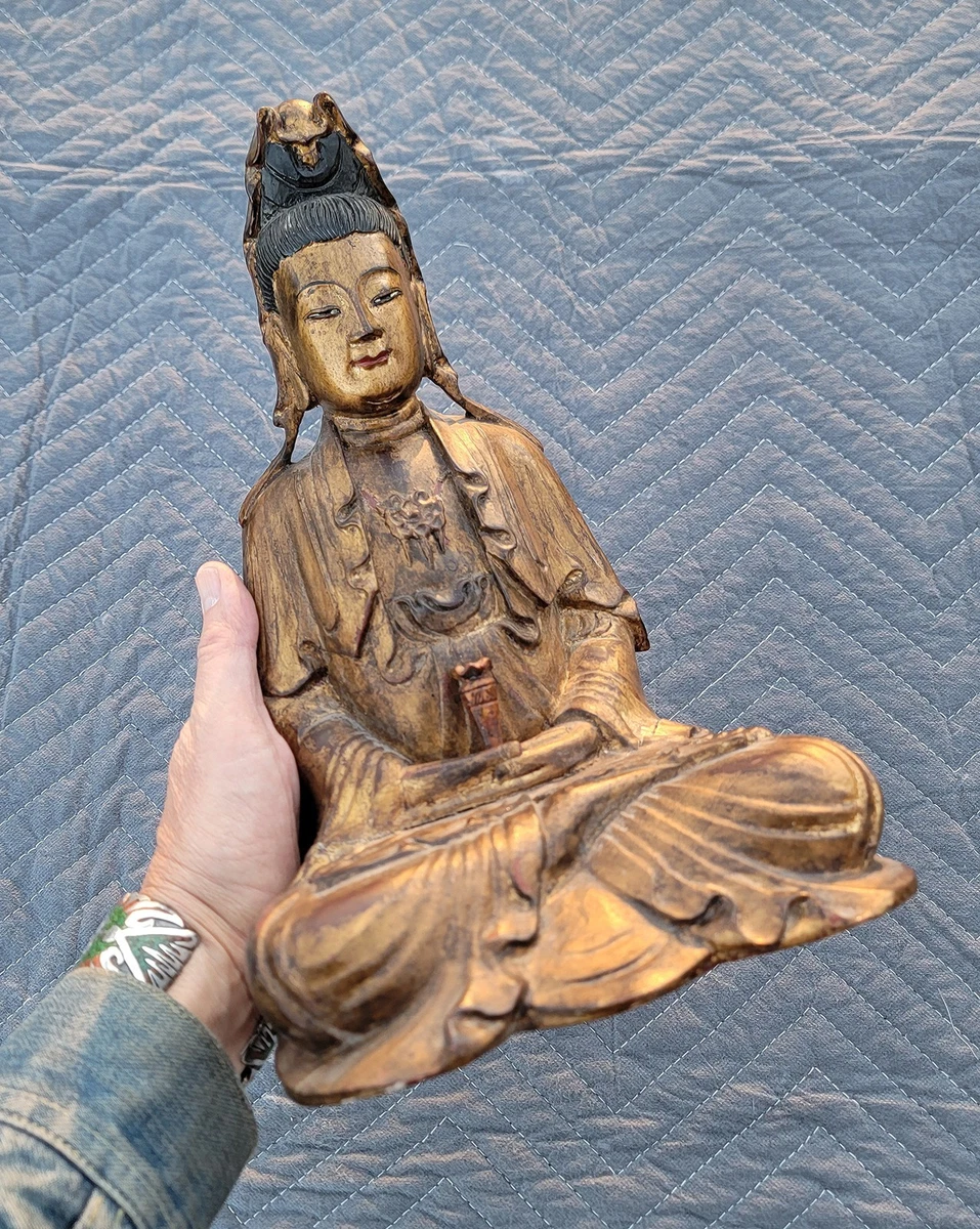 一本雕刻 大型雕刻 木制 缘起物 置物 时代物、古美術・骨董品 木制老式