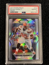 MYLES GARRETT ~ 2017 Panini Prizm Football Silver RC #242 ~ PSA 10 GEM MINT