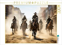 Calvendo Puzzle Arrival Of The Riders In The Wild West | 2000 Pieces, Finished S