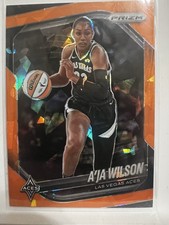 2025 WNBA Prizm A'Ja Wilson Orange Ice #76 Las Vegas Aces