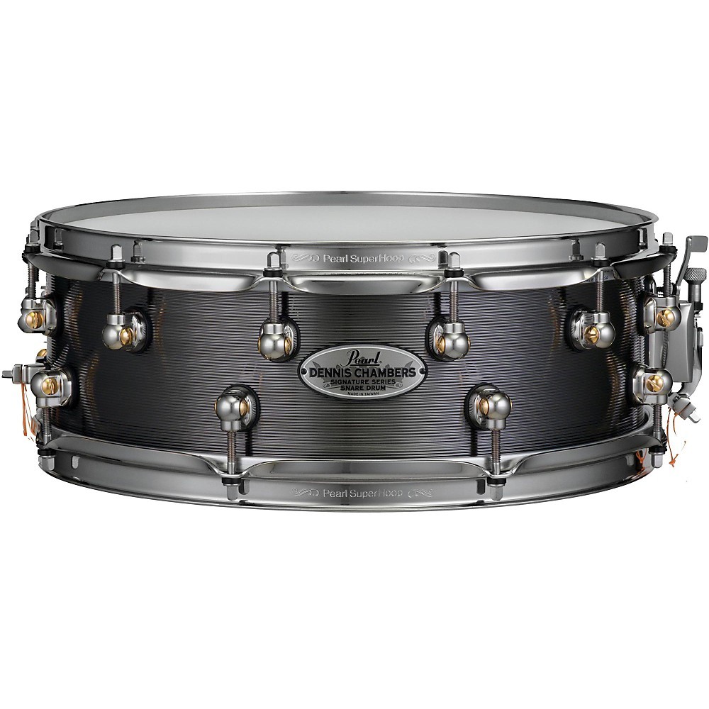 Pearl Dennis Chambers Milled Aluminum Snare Drum 14 x 5 in Black Nickel 160090₽