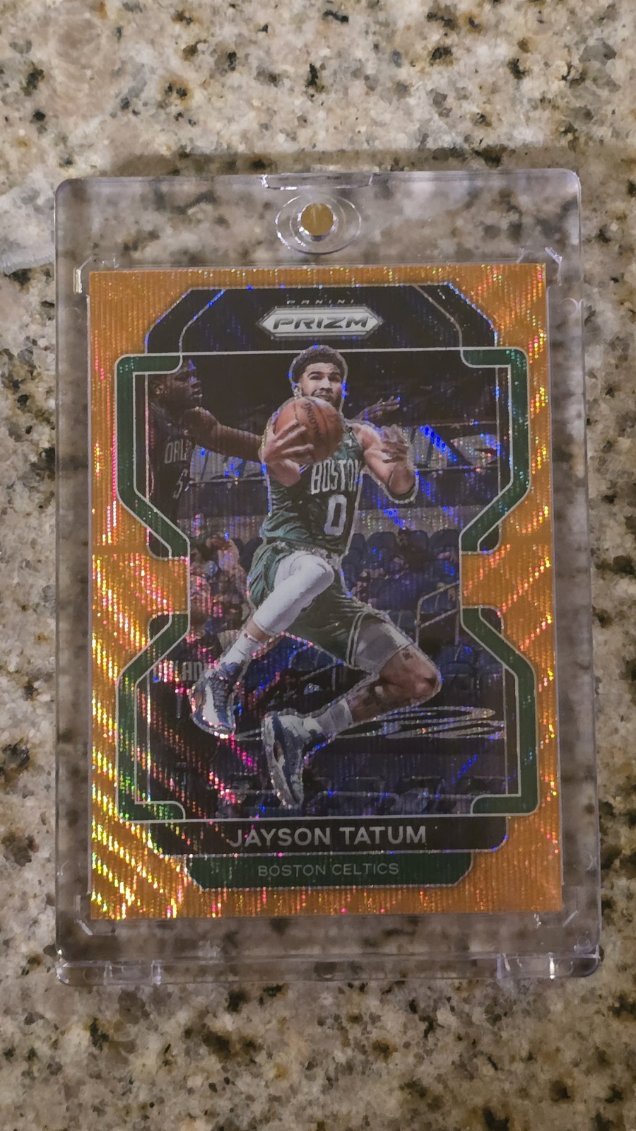 2021 PANINI PRIZM ORANGE WAVE #13 JAYSON TATUM CELTICS 34/60