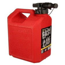 No-Spill 2.5 Gallon Easy Gas Can Portable Fuel Container Wide Stable Push Button