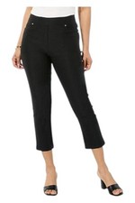 Antthony Women's Executive Stretch Pull-On Crop Pant Black
