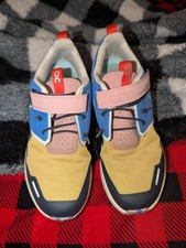 On Running Shoes Youth Size 3 Blue Green Cloud Hook  Loop Athletic Kids