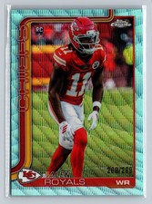 Jalen Royals [Teal Wave Refractor /299] #337 2025 Topps Chrome