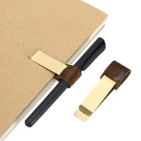 Federhalter FüR Notebook, Retro Messing Graviert, Kaffee/Messing