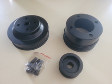 1979-93 Mustang Sve Aluminum Underdrive Pulley Kit Black 5.0 1979-93 Mustang Sve Aluminum Underdrive Pulley Kit Black 5.0