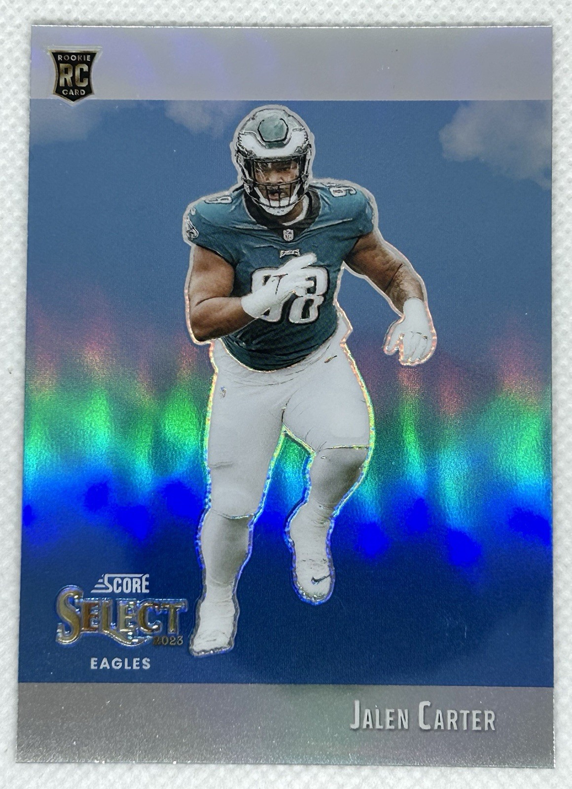 2023 Select Jalen Carter Score Throwback Silver Prizm Rookie RC #STW-JCA Eagles