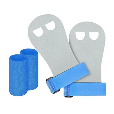 Gymnastik Griff Set Atmungsaktiv Armbänder Leder Handflächenschutz Home Gym Tr