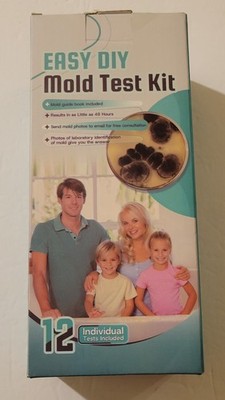 Easy DIY Mold Test Kit - 12 Tests, Results in 48 Hours, Includes Mold Guide