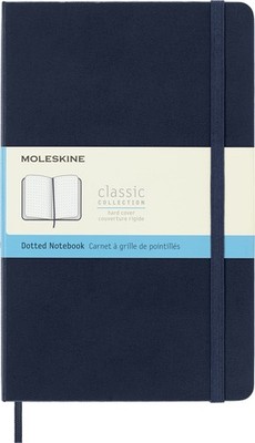 Classic Notebook, Large, Dotted, Blue Sapphire, Hard Cover (5 x 8.25)