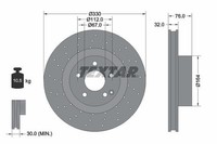 2 X Bremsscheibe Textar 92099205 FüR Mercedes-Benz
