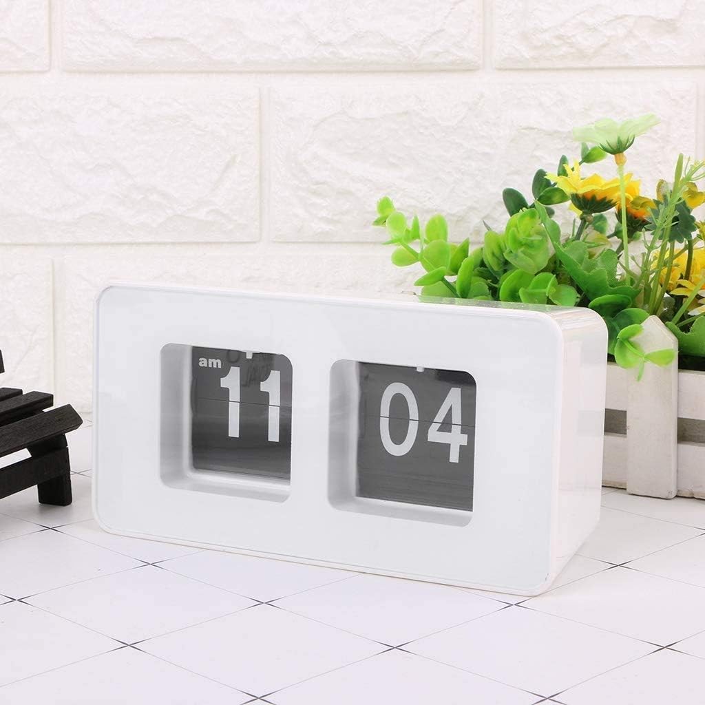 Flip Clock Retro Vintage Clock Digital Flip Down Clock Digital Number Alarm Cloc