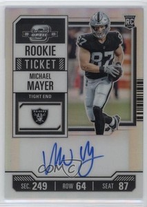 2023 Contenders Optic Ticket RPS Silver Prizm Michael Mayer #125 Rookie Auto RC