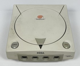 Sega Dreamcast HKT-3020 Console Tested Working w/ Power Cord Pelican RF Switch