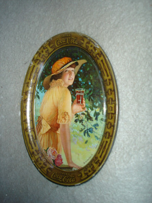 Coca Cola 1916 ERA Change-Tip-Tray-  gipson girl Clean