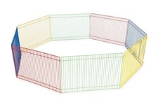 Prevue Pet Products Multi-Color Small Pet Playpen 40090,13x35.87x8.67 inch