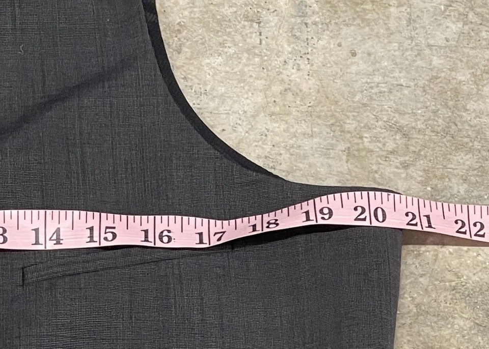 Bar III Slim Fit Macy’s Black Dress Suit Formal Prom Wedding Vest Men’s 40L - Image 4 of 4