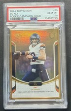 2024 Topps NOW Rookie Campaign BO NIX #19 Gold /50 Gold Metal Frame SSP PSA 10