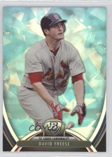 2013 Bowman Platinum Sapphire David Freese #8 9bd