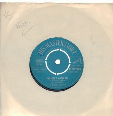Ray Charles(7'' Vinyl)You Don't Know Me-His Master's Voice-UK-1962-VG/VG