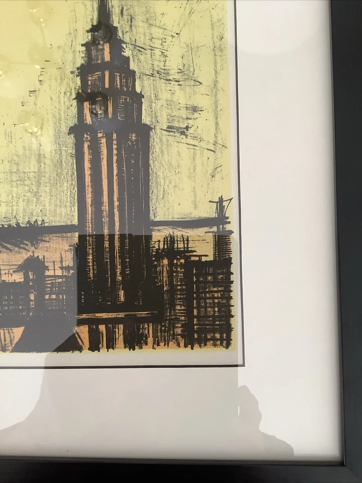 Litografía en color Bernard Buffet New York Empire State Building 1967 Foto 4 de 4